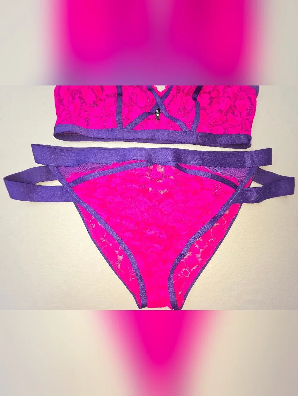 NWOT Set Torrid Lace Bralette & Matching Tanga Panty 3842-CY